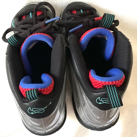 Nike Little Posite One PS Metallic Silver Dusty Cactus Kids Foamposite Sz 13C - Picture 9 of 14